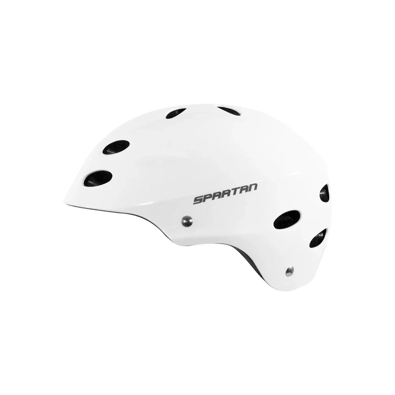 Spartan White Glossy Helmet - L-58-62cm