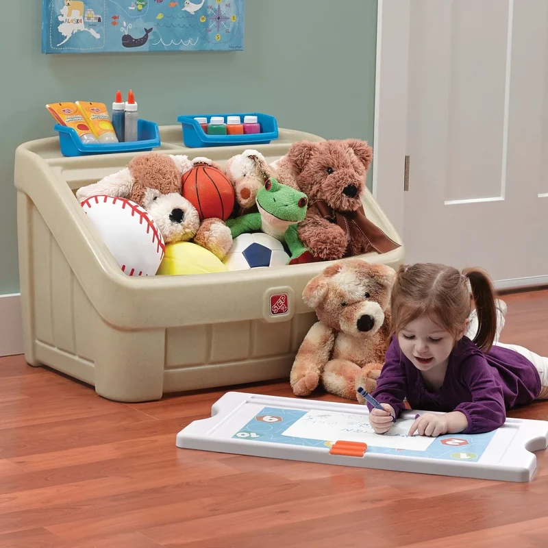 Step2 2-in-1 Toy Box & Art Lid - Beige