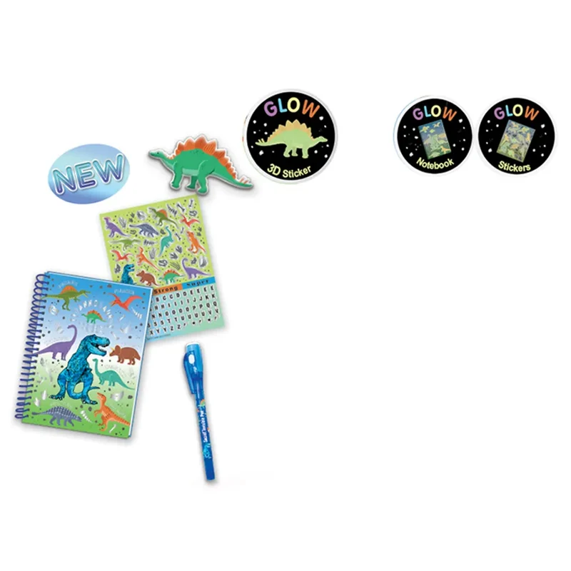 Hot Focus - Dinosaur Glow In The Dark Fun Writer Journal