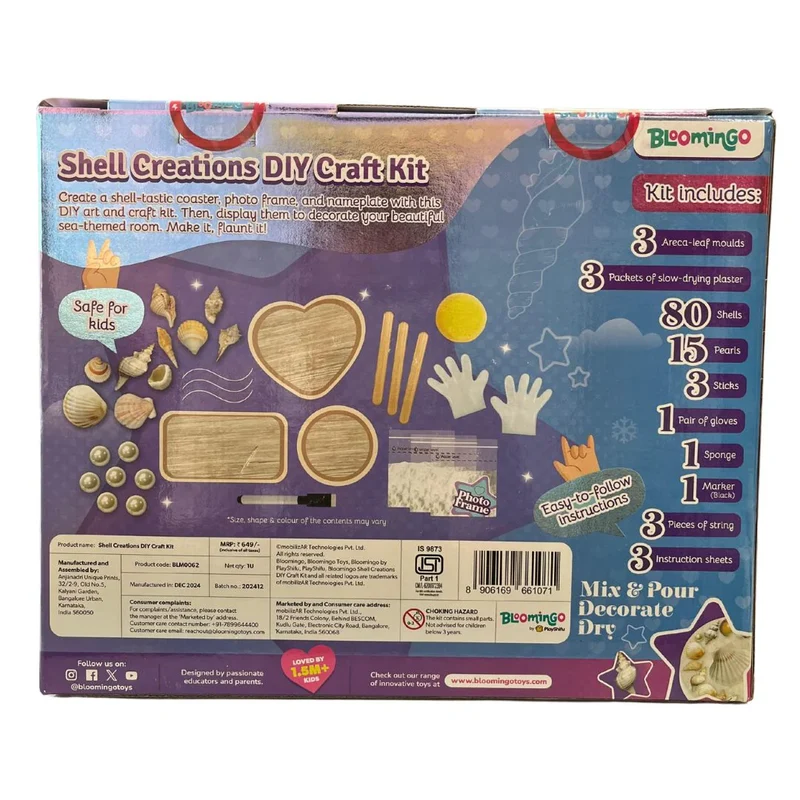 Bloomingo Shell Creations DIY Craft Kit