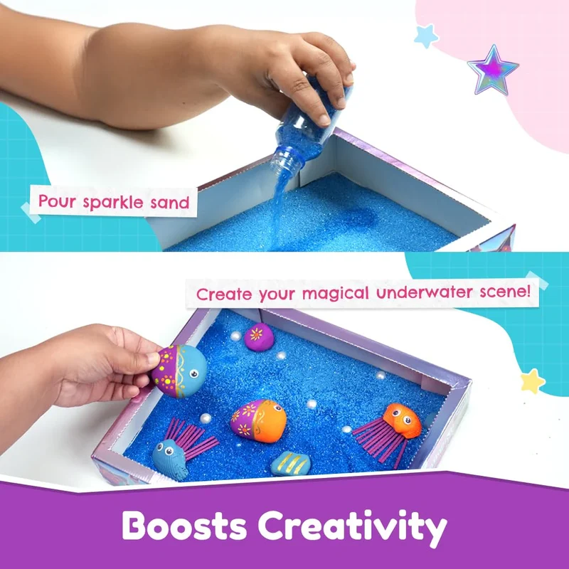 Bloomingo Rock & Shell Painting Kit - Magical Underwater Kingdom