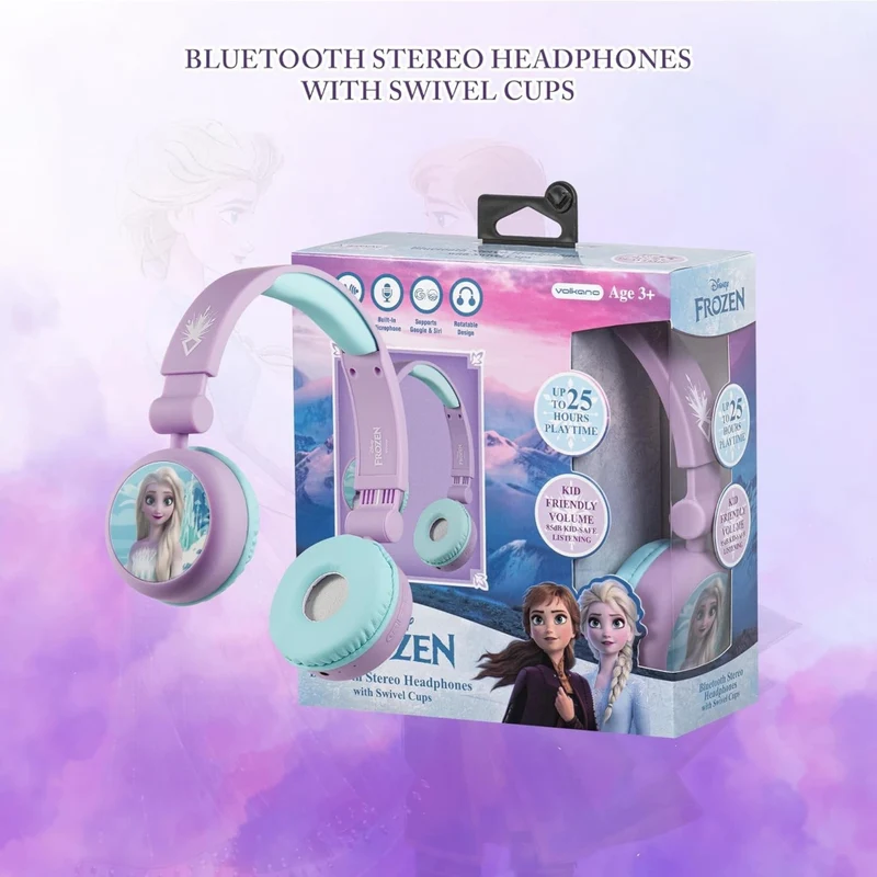 Disney Frozen Bluetooth Headphone with Swivel Cups (DY-9966-FR)