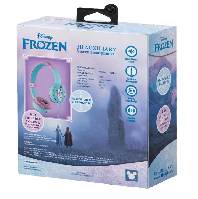 Disney Frozen 3D Auxiliary Headphones (DY-3053-FR)