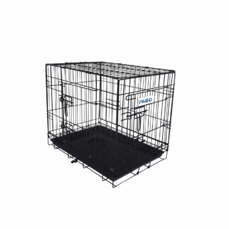 Pado Double Door Dog Crate With Mesh Floor