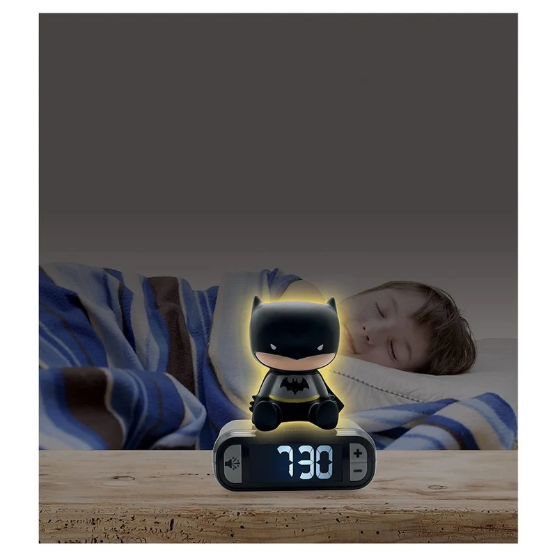 Lexibook - Batman Alarm Clock With 3D Night Light
