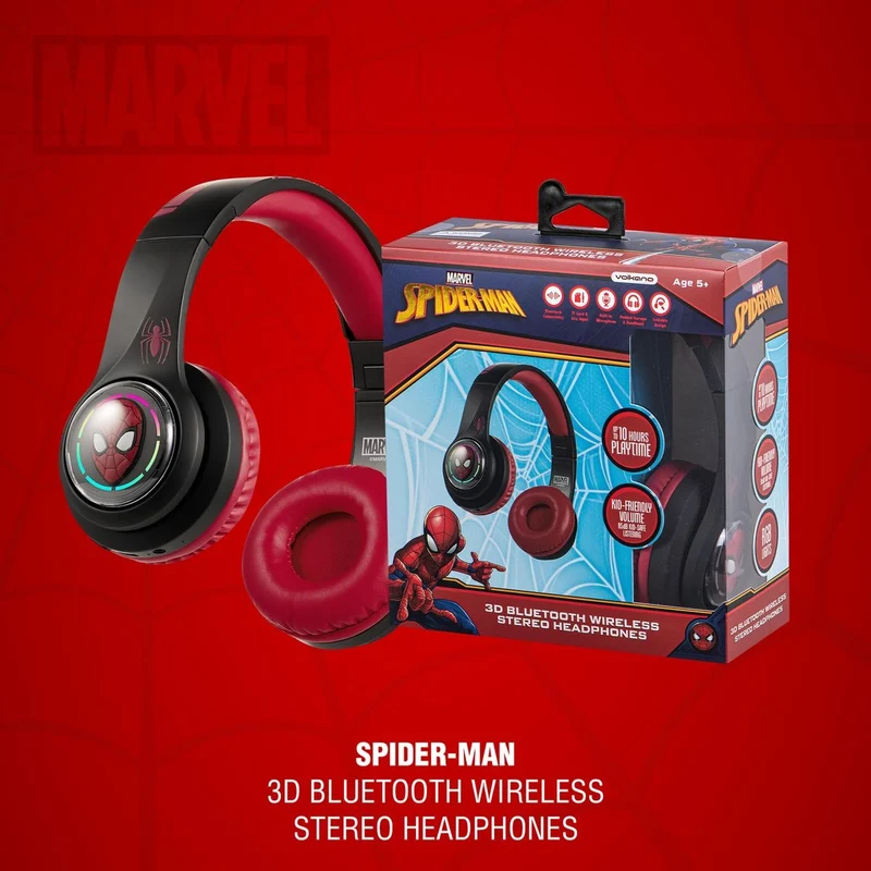 Marvel Spider-Man 3D Bluetooth Headphones (MV-3054-SM)