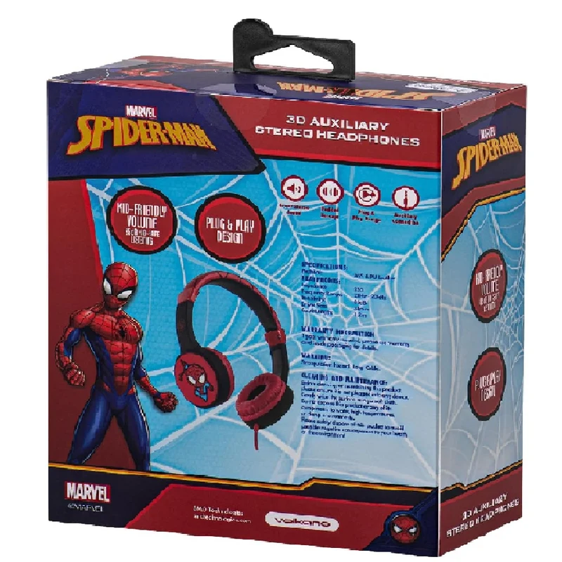Marvel Spider-Man 3D Auxiliary Headphone (MV-3053-SM)