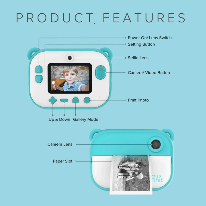 myFirst - Kids Camera - Camera Insta 2 - Blue