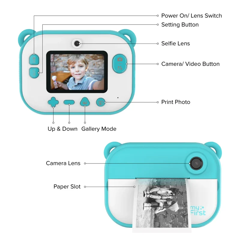 myFirst - Kids Camera - Camera Insta 2 - Blue