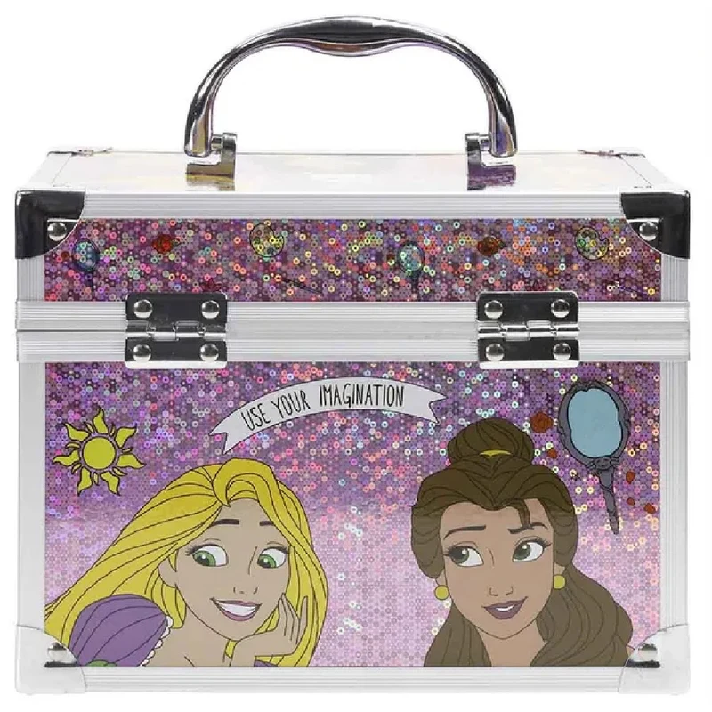 Townley Girl Disney Princess Train Case Cosmetic Makeup Set