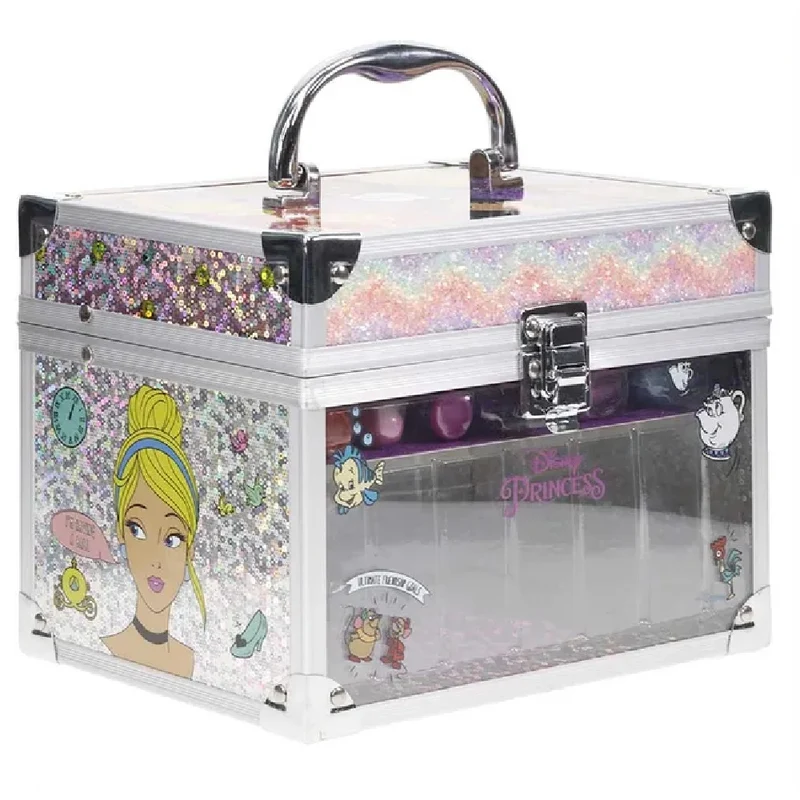 Townley Girl Disney Princess Train Case Cosmetic Makeup Set
