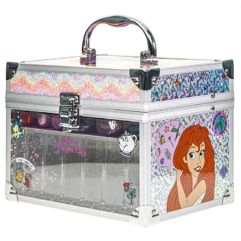Townley Girl Disney Princess Train Case Cosmetic Makeup Set