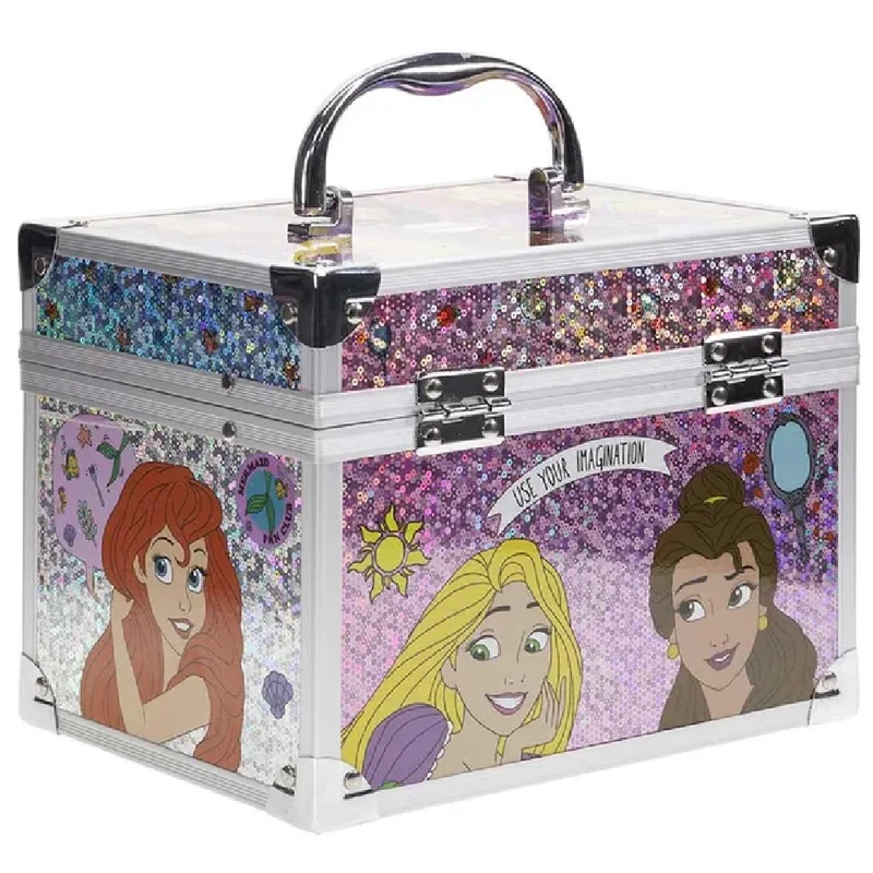 Townley Girl Disney Princess Train Case Cosmetic Makeup Set