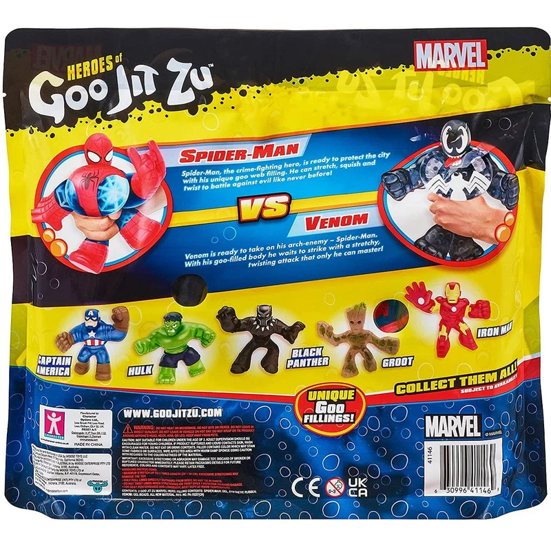 Heroes of Goo Jit Zu Licensed Marvel Versus Pack - Spider-Man vs Venom