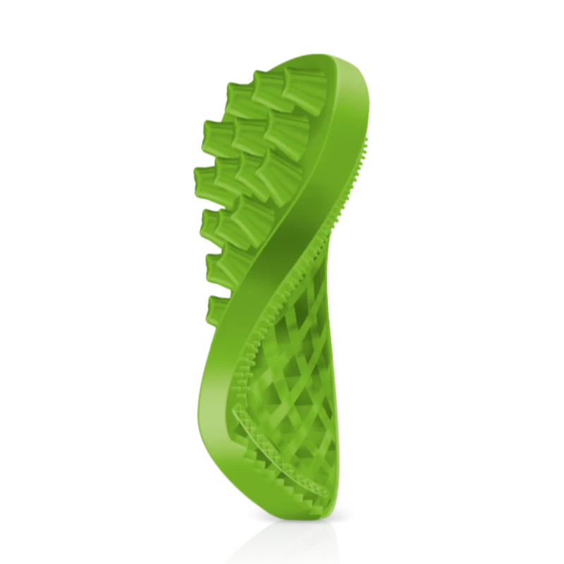 Pet+Me Soft Silicone Brush For Small Dog/Longhair Cat (Green)