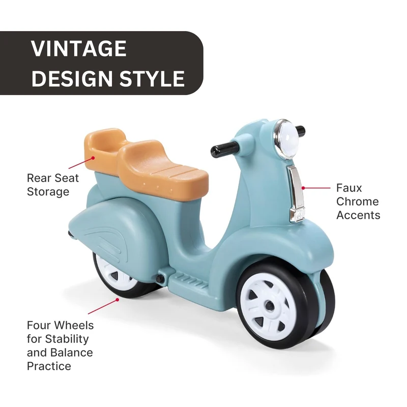 Step2 Kids Ride Along Scooter - Blue