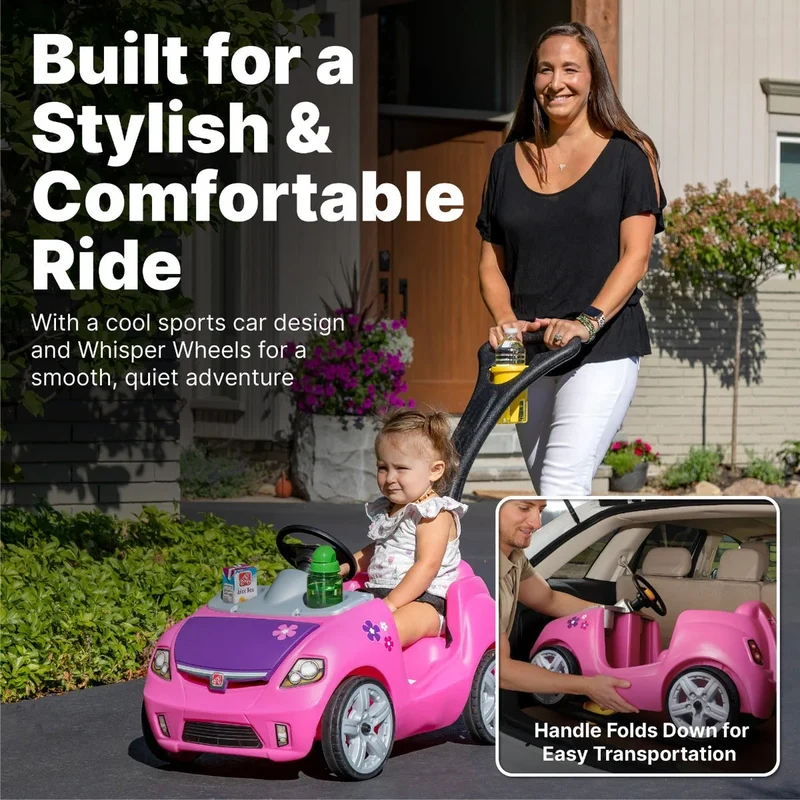 Step2 - Whisper Ride II Single Seater Push Car - Pink