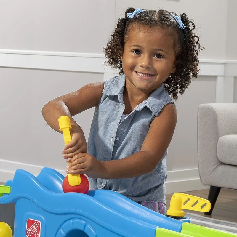Step2 Ball Buddies Truckin & Rollin Play Table - Blue & Grey