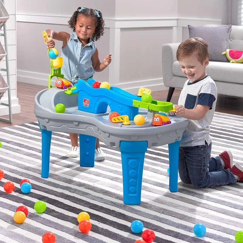 Step2 Ball Buddies Truckin & Rollin Play Table - Blue & Grey
