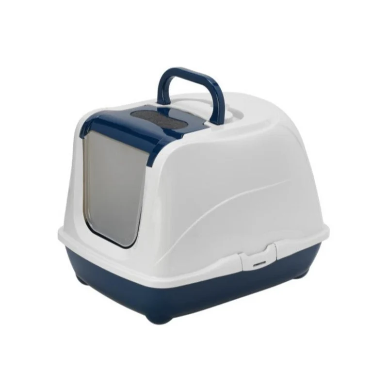 Moderna Flip Cat Jumbo Closed Litter Box with Odor Filter Blueberry