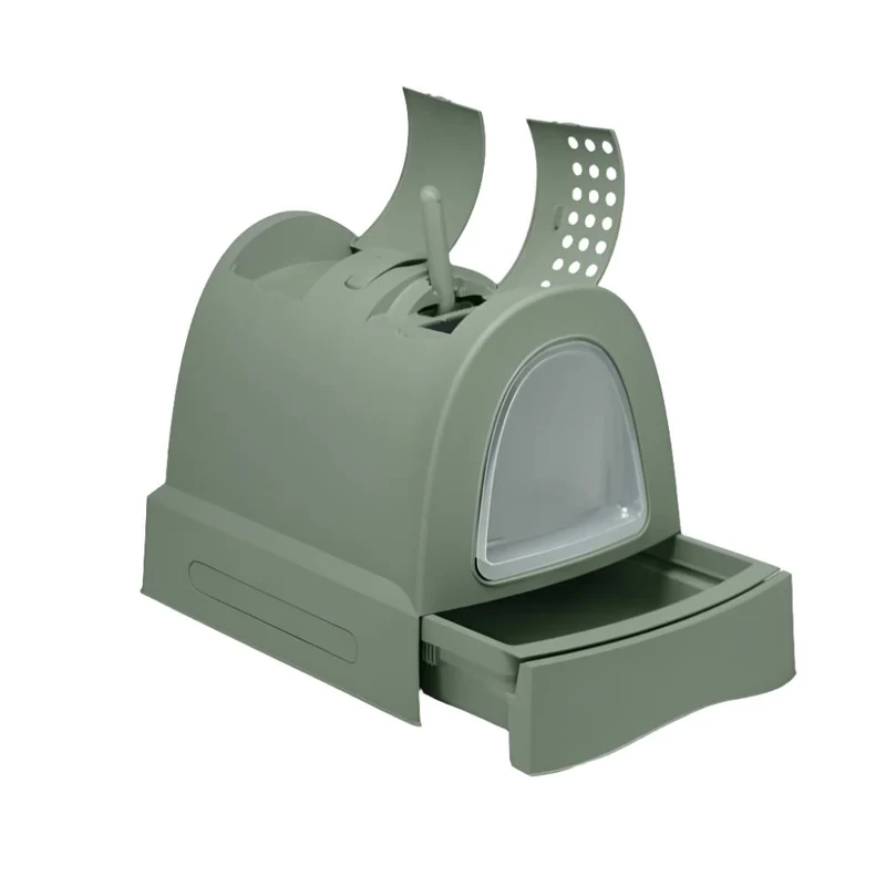 Imac Zuma Second Life Plastic Cat Toilet with Sliding Tray