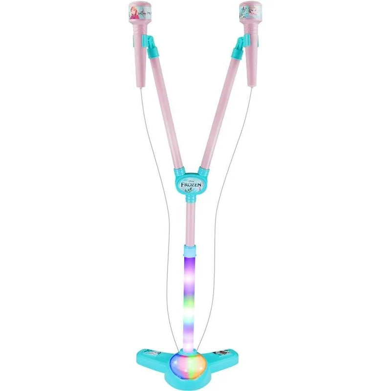 Disney Frozen - Double Mic Stand With RGB Lights & BT (DY-7541-FZ)