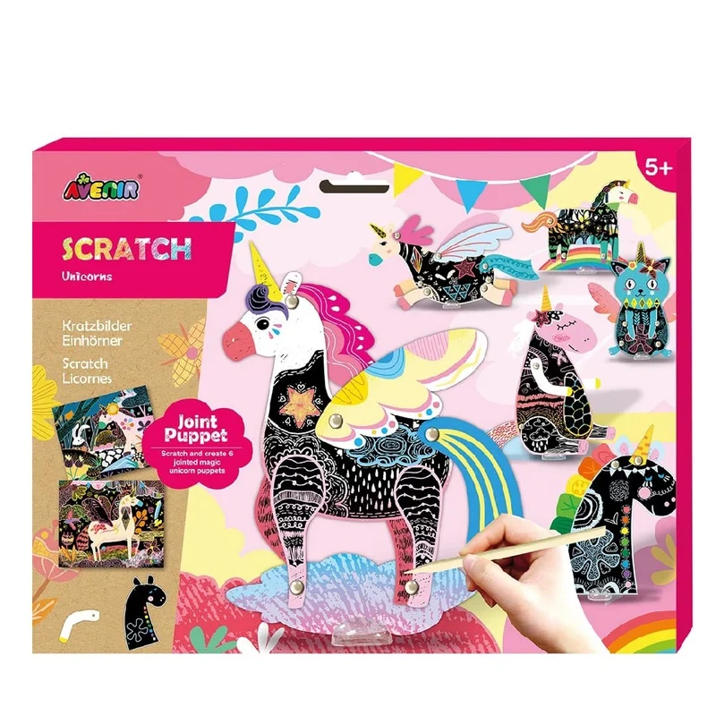 Avenir - Scratch With Jointed Puppets - Unicorns