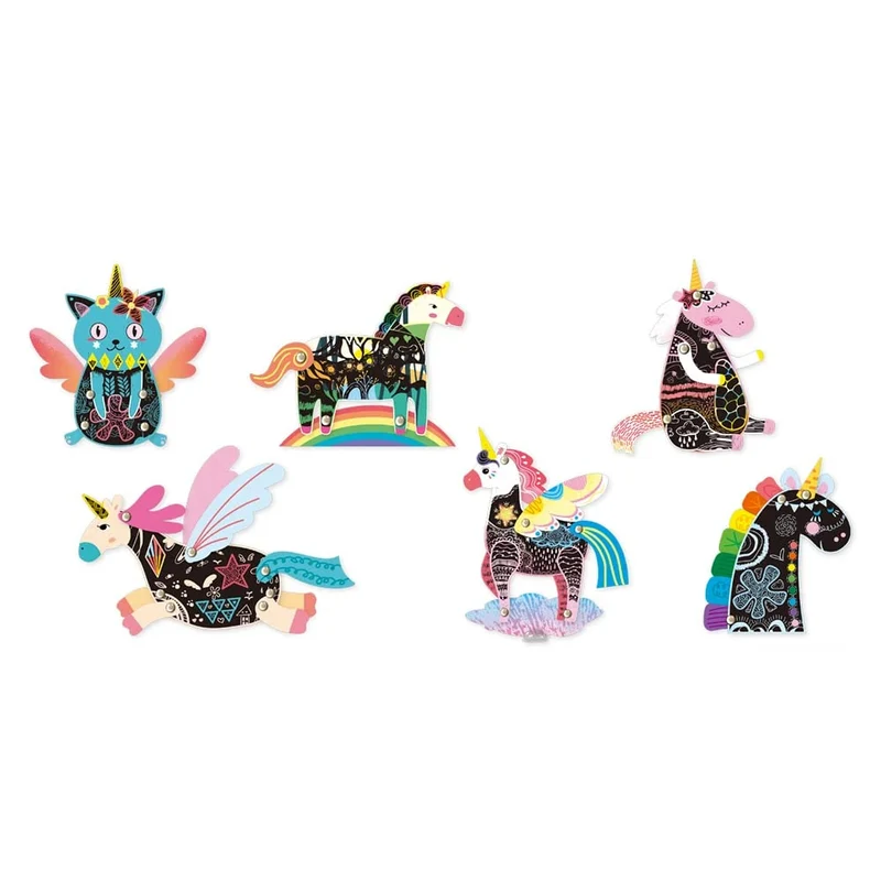 Avenir - Scratch With Jointed Puppets - Unicorns