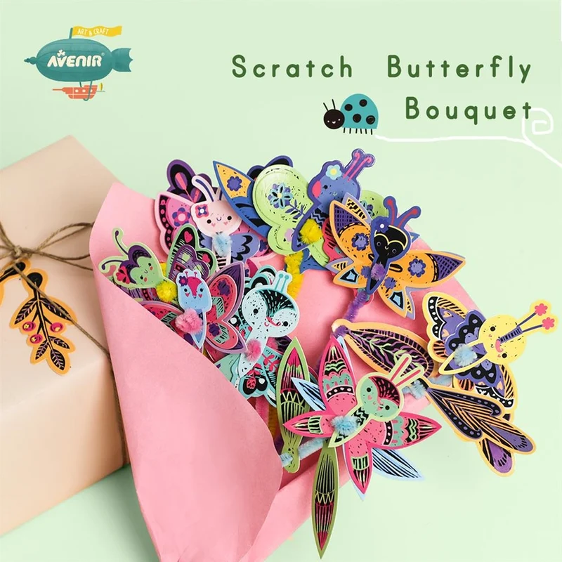 Avenir - Scratch Butterfly Bouquet