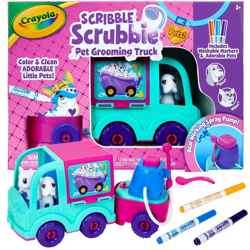 Crayola Scribble Scrubbie Pets Grooming Truck