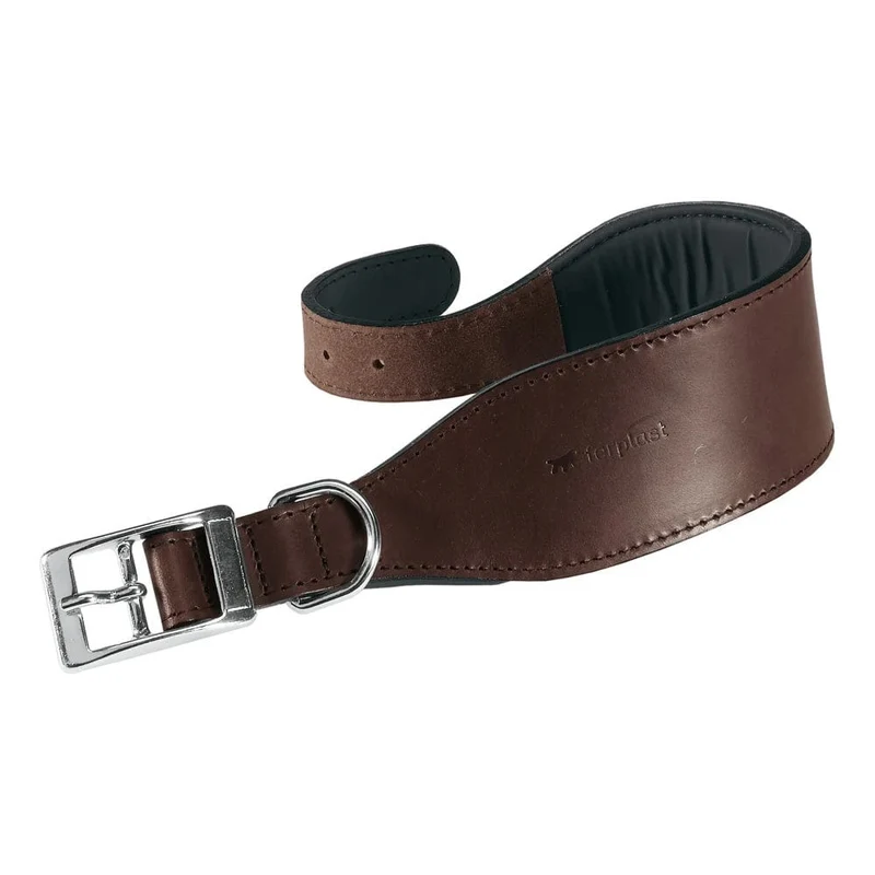 Ferplast VIP CW Bull Leather Dog Collar CW20/39 - Brown