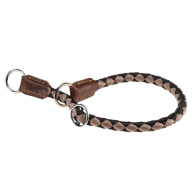 Ferplast Twist CS12/35 Nylon Dog Semi - Strangling Collar - Brown