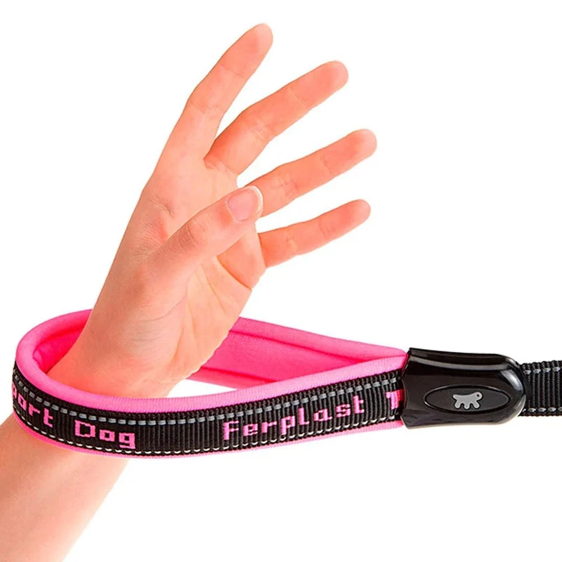 Ferplast Sport Dog Matic G Padded Dog Leash G20/120 - Fuchsia