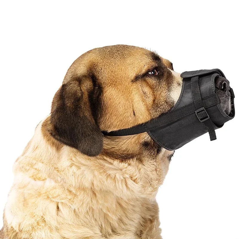 Ferplast Adjustable Padded Dog Muzzle Safe - Extra Large/Black