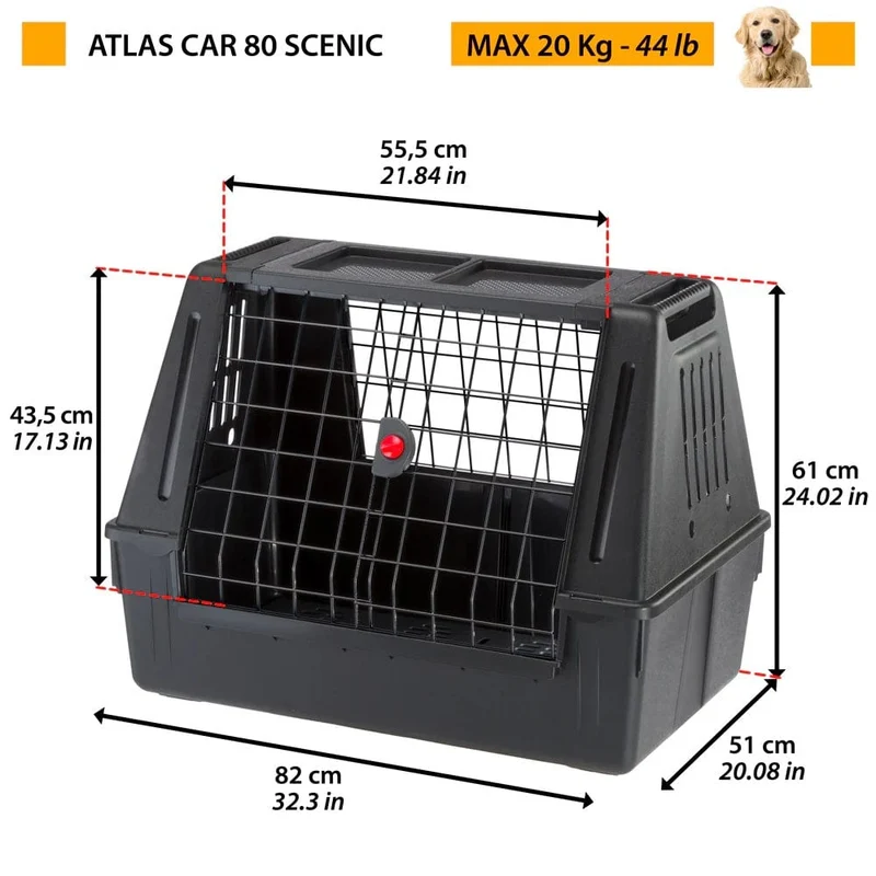 Ferplast Atlas Car Scenic 80 - Black
