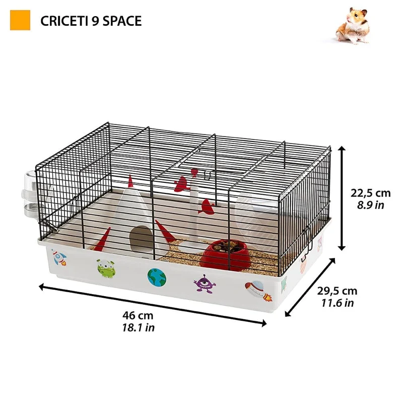 Ferplast Cage Criceti 9 Space - Cute Hamster Cage