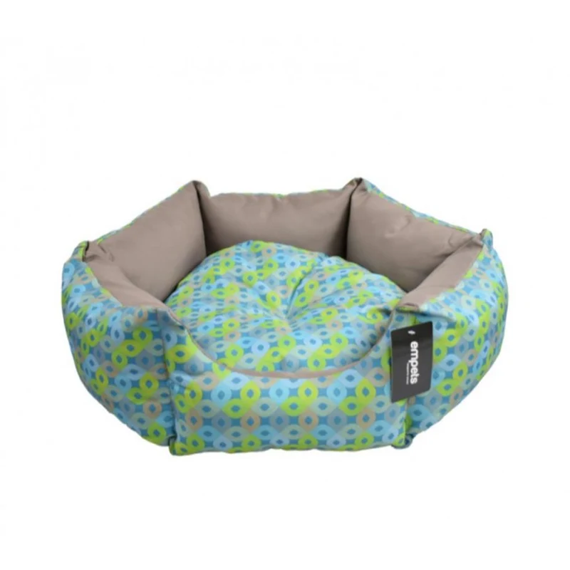 Empets Venus Bed Modern, Printed Green