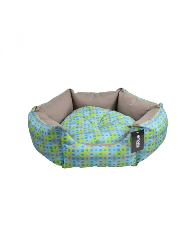 Empets Venus Bed Modern, Printed Green