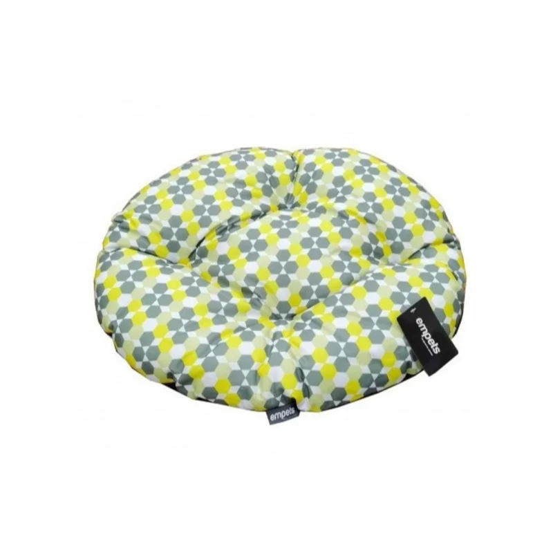 Empets Oval Cushion Modern, Printed Green