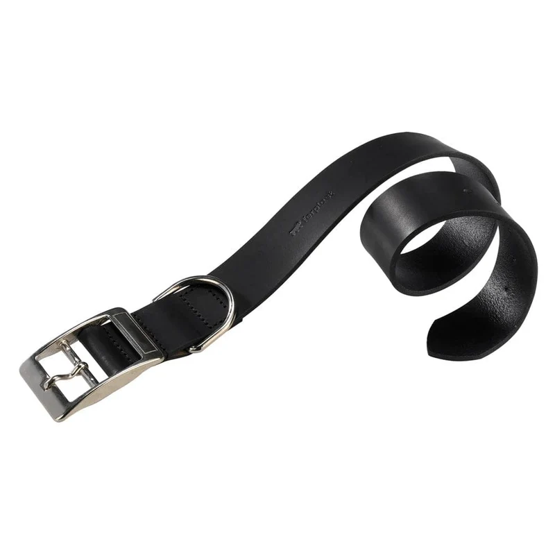 Ferplast Natural C25/45 Leather Dog Collar - Black
