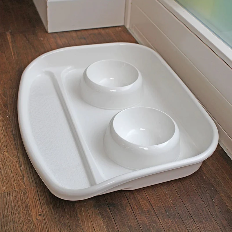Ferplast Lindo Plastic Bowls With Tray 600ml