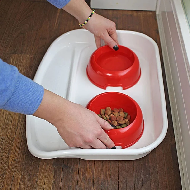 Ferplast Lindo Plastic Bowls With Tray 600ml