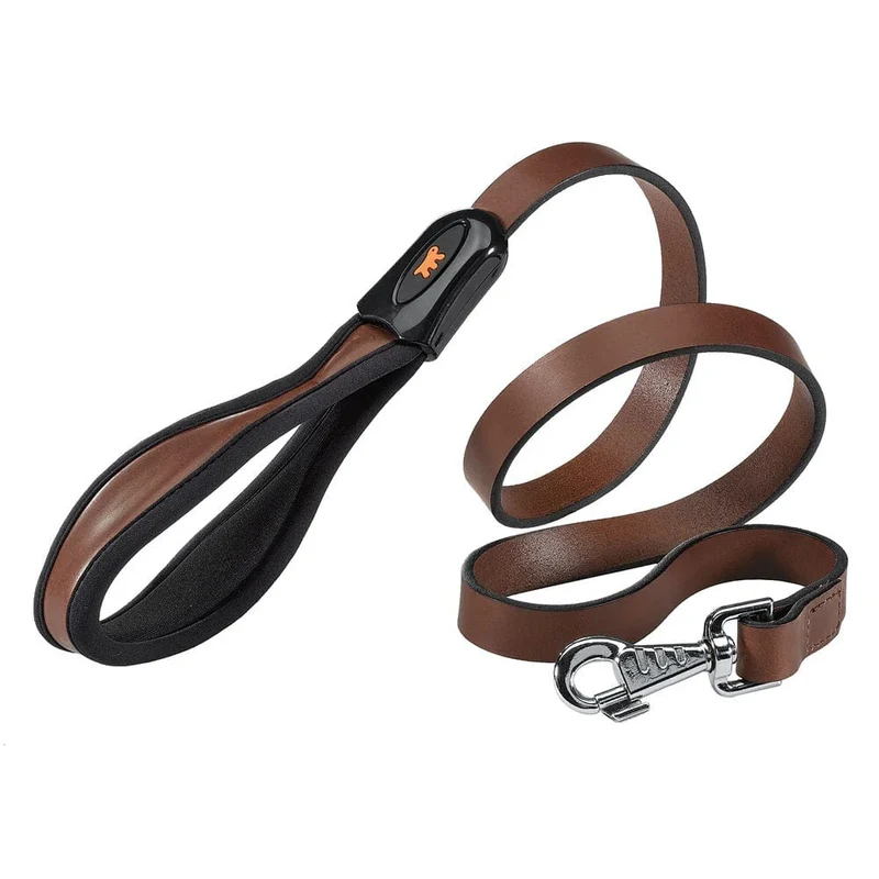 Ferplast Giotto G25/120 Dog Leather Leads, Brown