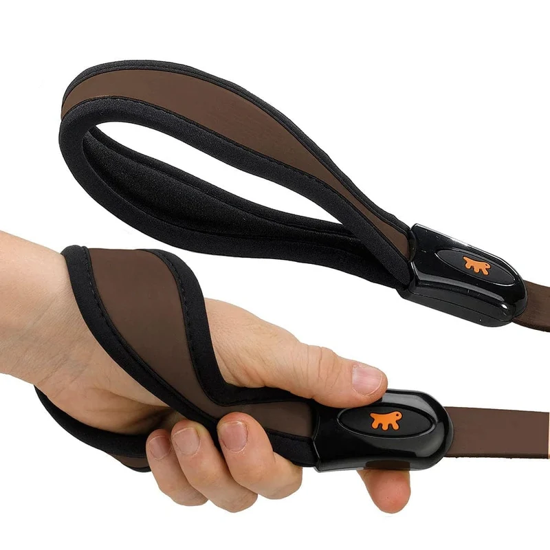 Ferplast Giotto G25/120 Dog Leather Leads, Brown