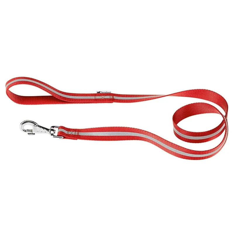 Ferplast Club Reflex G20/120 Reflective Dog Leash - Red