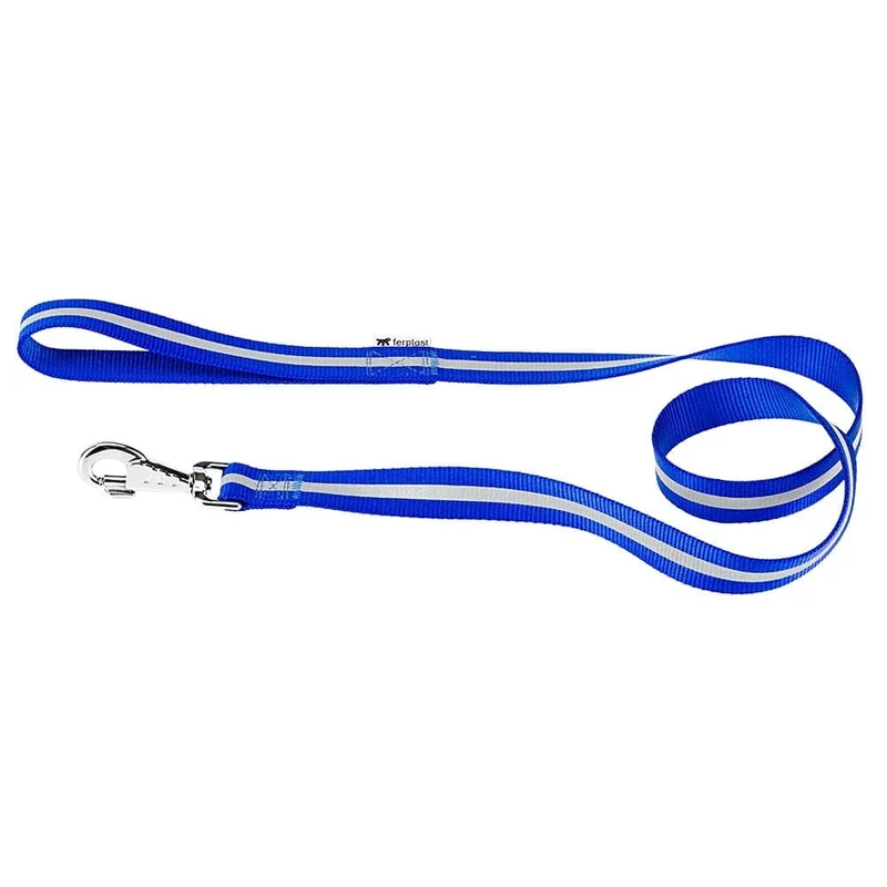 Ferplast Club Reflex G20/120 Reflective Dog Leash - Blue