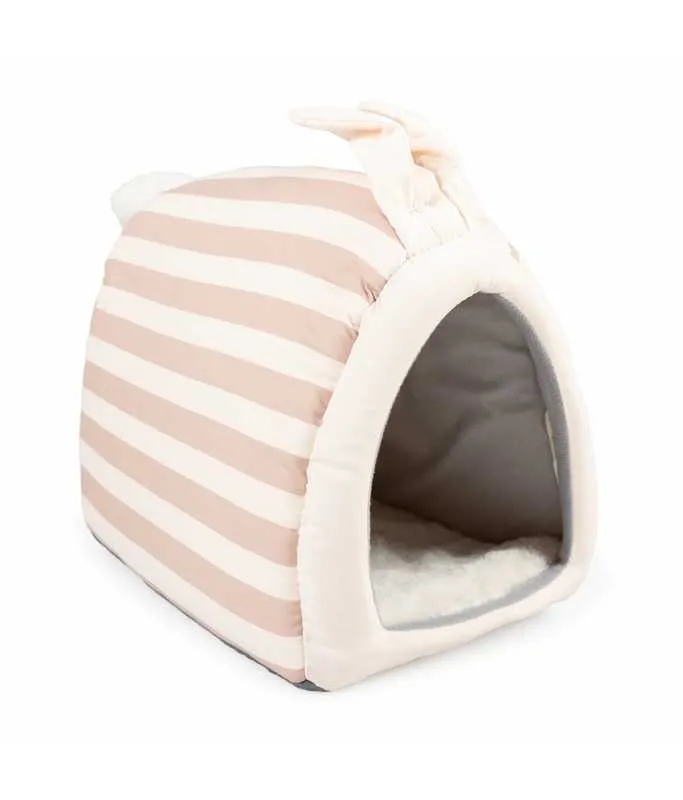 Duvo+ Striped Rabbit House Plush Multicolour