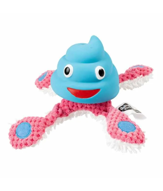 Duvo+ Plush & Latex Octopus Blue/Pink