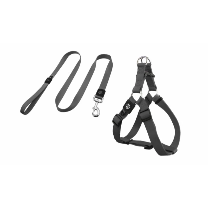 DOCO® Signature Step-In Harness Nylon Leash 4ft L, Grey