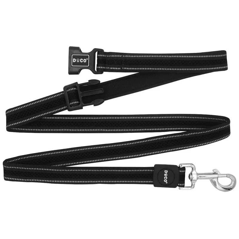 Doco Athletica Easy Snap Air Leash 6ft Black, M/L